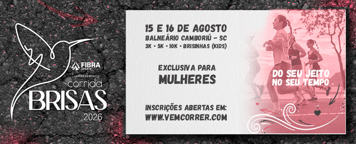Corrida Brisas 2026 - Exclusiva para Mulheres